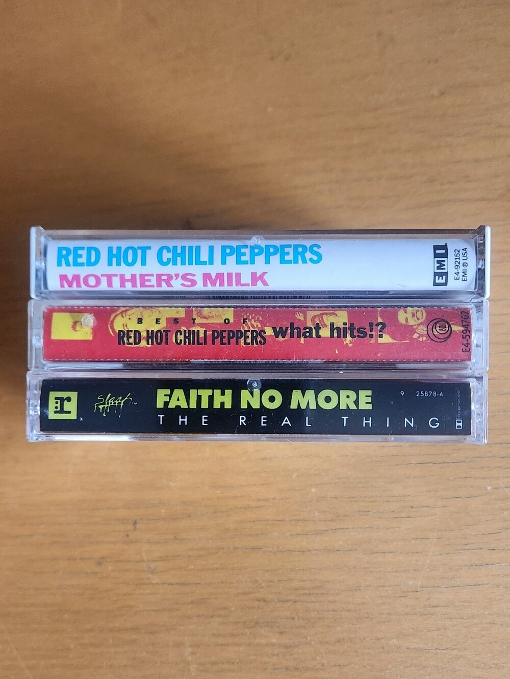 Red Hot Chili Peppers, Faith No More - 1980s & 90s Cassette Tapes (Lot of 3) 